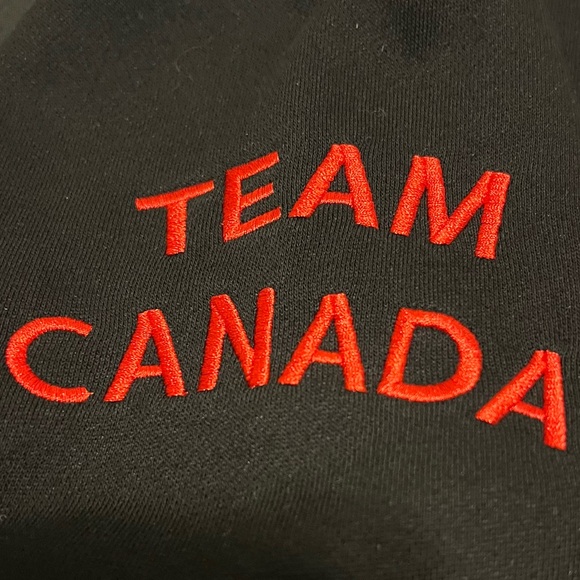 Team Canada Vintage Style Black Full Zip Sweater Jacket With Embroidery XL - Picture 6 of 11
